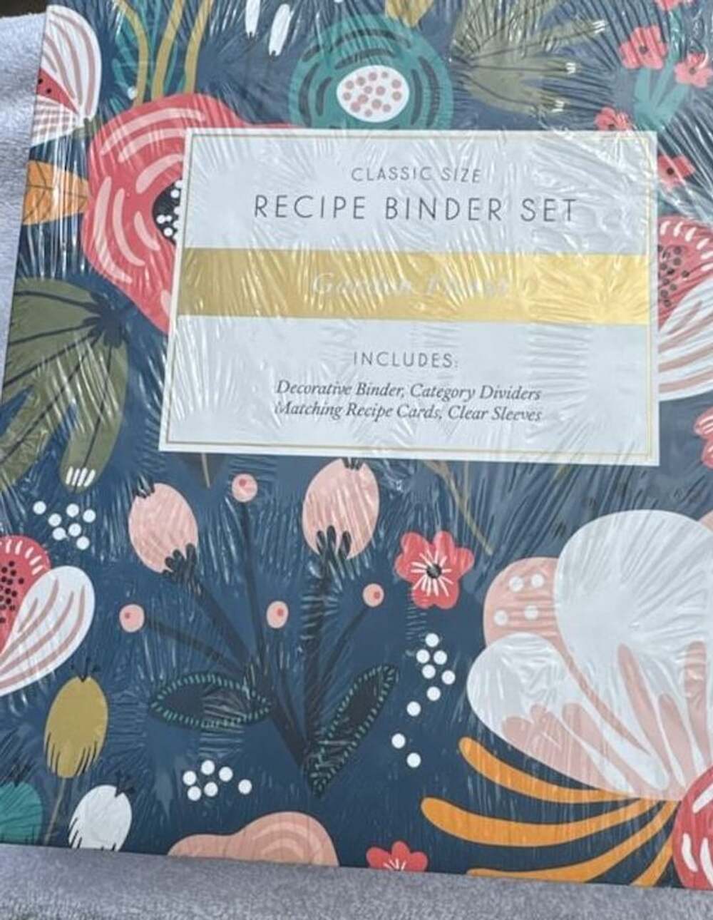Jot & Mark Classic Size Recipe Binder Set - Garden Floral